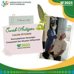 Swab Antigen calon petugas Wilkerstat ST 2023 BPS Kota Pasuruan