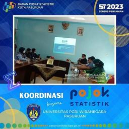 Koordinasi Program Pojok Statistik bersama Universitas PGRI Wiranegara Pasuruan