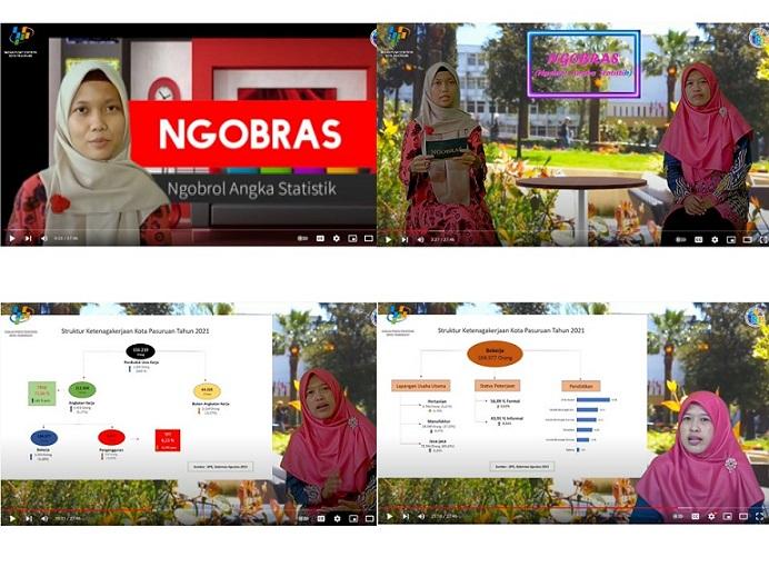 NGOBRAS (Ngobrol Angka Statistik) Episode 4, Potret Ketenagakerjaan Kota Pasuruan Tahun 2021